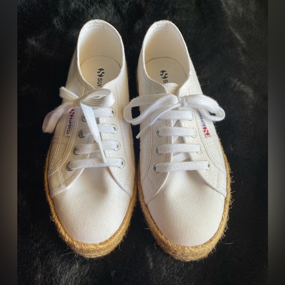 Superga white rope platform shoes - Picture 2 of 7